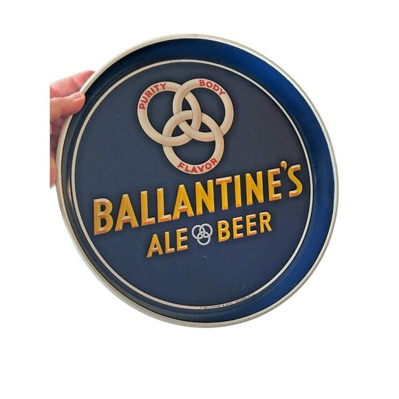 BALLANTINE'S ALE BEER - 12" Vintage 1940’s Tin Beer Tray - Newark, New Jersey - Picture 4 of 7